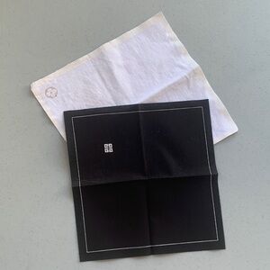 Louis Vuitton and Givenchy napkins